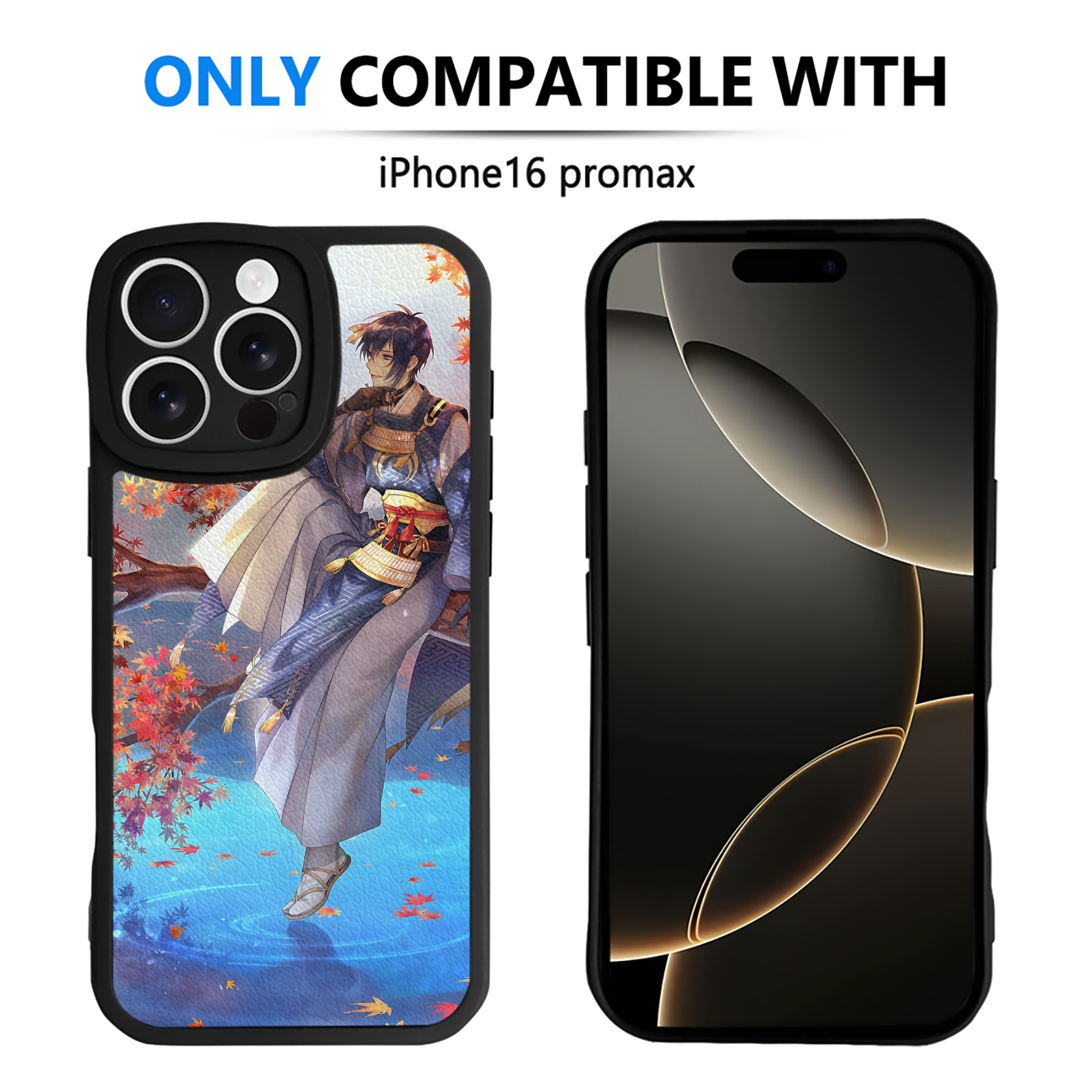 （画像用） 刀剣乱舞 Touken Ranbu 【iPhone 16シリーズ対応】シリコンスマホケース（レザー調） 材質：シリコン